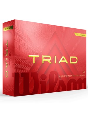 Wilson Triad Yellow Golf Balls 12 Balls
