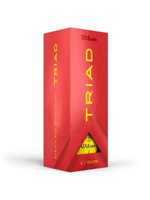 Wilson Triad Yellow Golf Balls 12 Balls