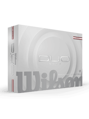 Wilson Duo Soft TRK360 White/Red Golf Balls (12 Balls)