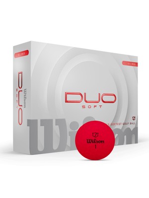 Wilson Duo Soft Red Golf Balls (12 Balls)