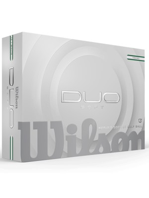 Wilson Duo Soft TRK360 White/Green Golf Balls (12 Balls)