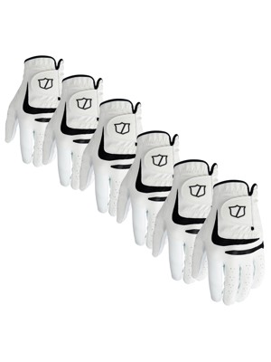 Wilson Mens Grip Plus Golf Gloves (6 Pack)