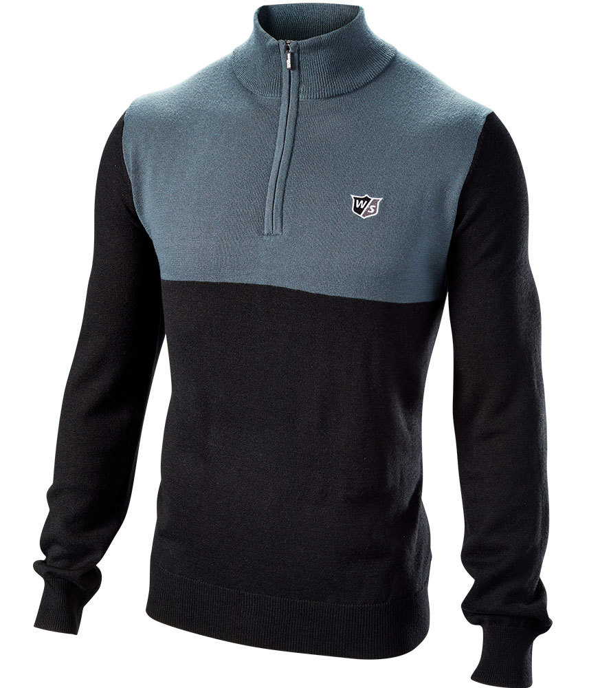 Wilson Mens TurtleNeck Quarter Zip Sweater
