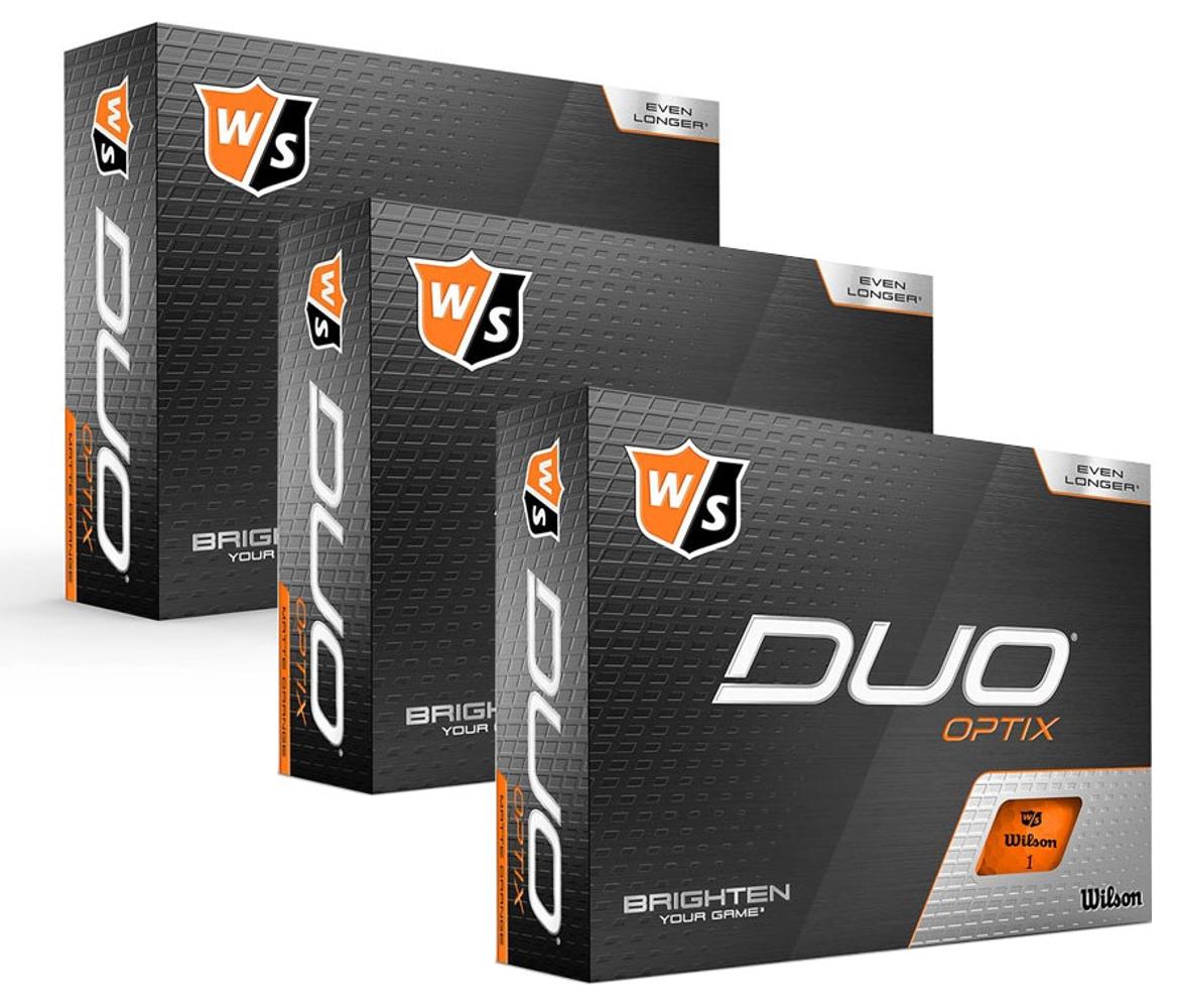Wilson Duo Optix Coloured Golf Balls (36 Balls)