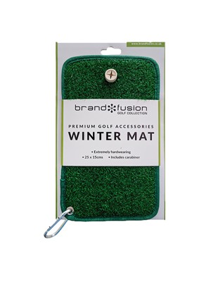 Brand Fusion Winter Golf Mat - 25 x 15 cm