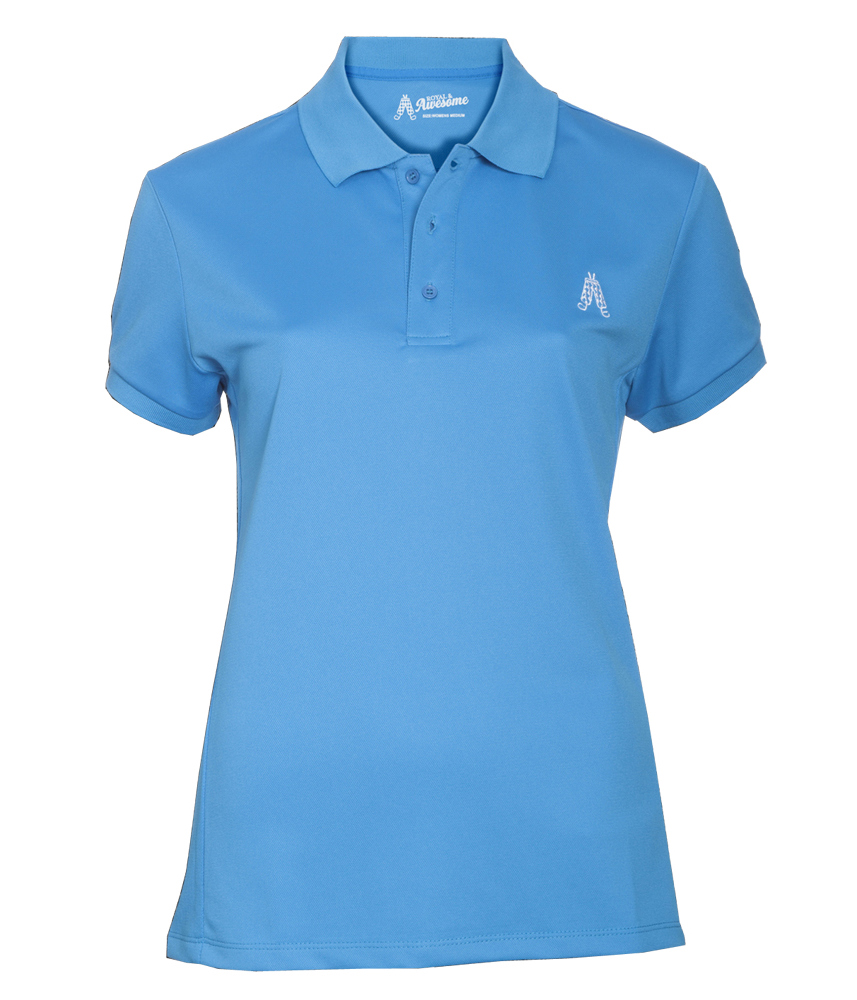 Royal And Awesome Ladies Golf Polo Shirt