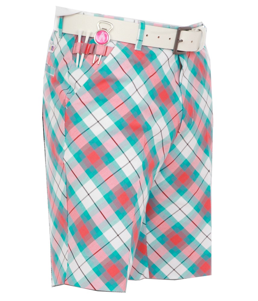 Royal and Awesome Well Plaid Golf Shorts | GolfOnline