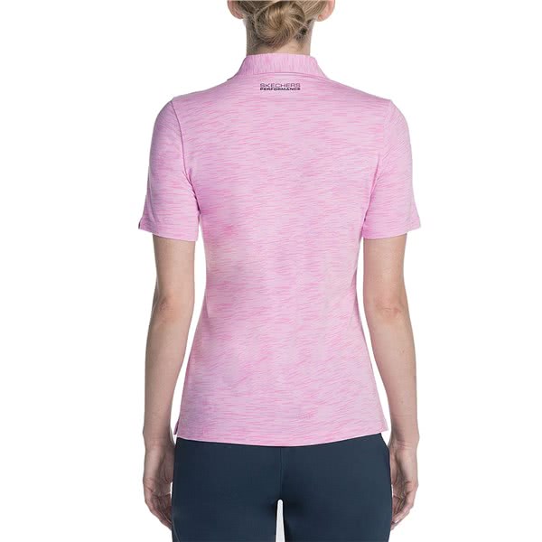 skechers polo shirt pink