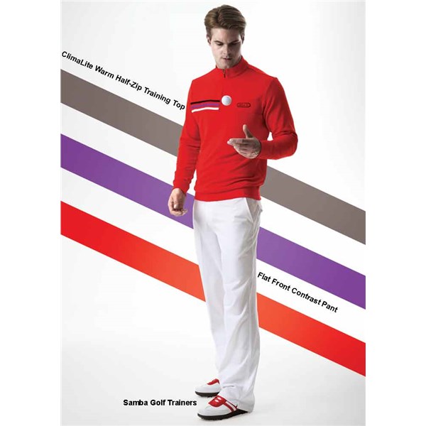 adidas Mens FP Flat Front Contrast Trouser