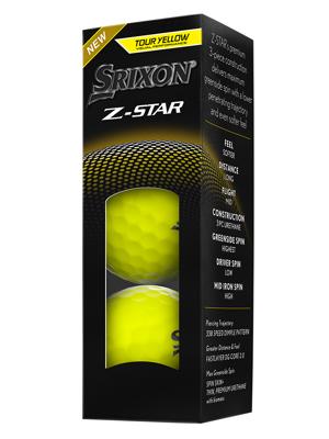 Srixon Z-Star Tour Yellow Golf Balls (12 Balls)