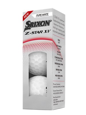 Srixon Z-Star XV Pure White Golf Balls (12 Balls)