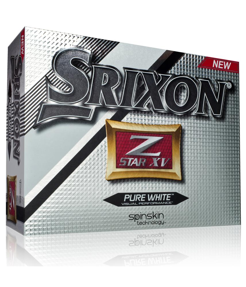 Srixon ZStar XV Pure White Golf Balls (12 Balls)