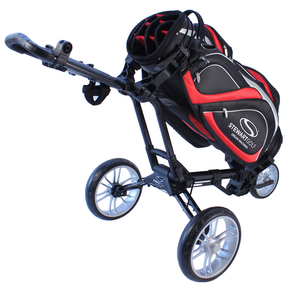 Stewart Golf Z1 Push Trolley with Free Umbrella Holder and Free Travel Bag