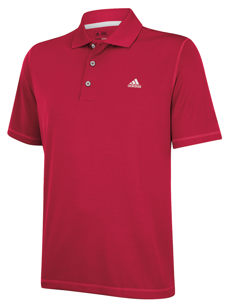 adidas Mens ClimaLite Solid Polo Shirt - Golfonline