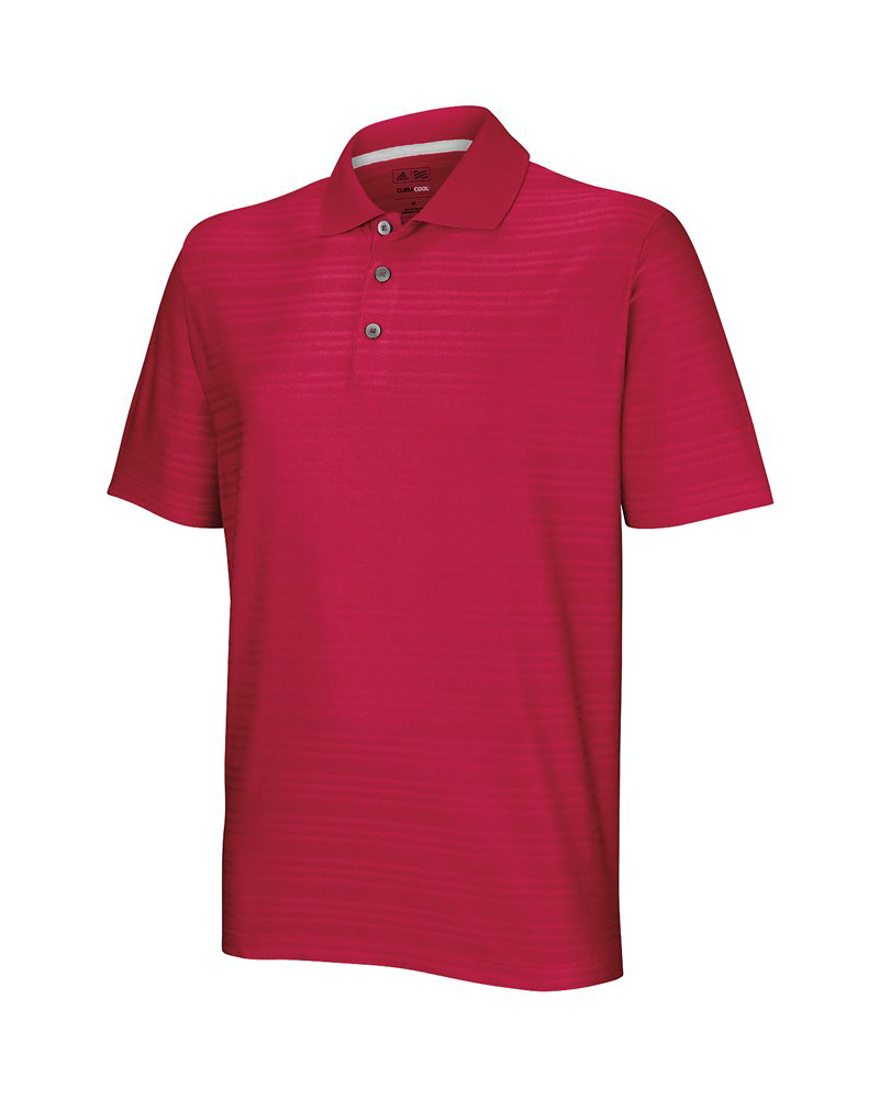 adidas Mens Climacool Textured Solid Polo Shirt | GolfOnline