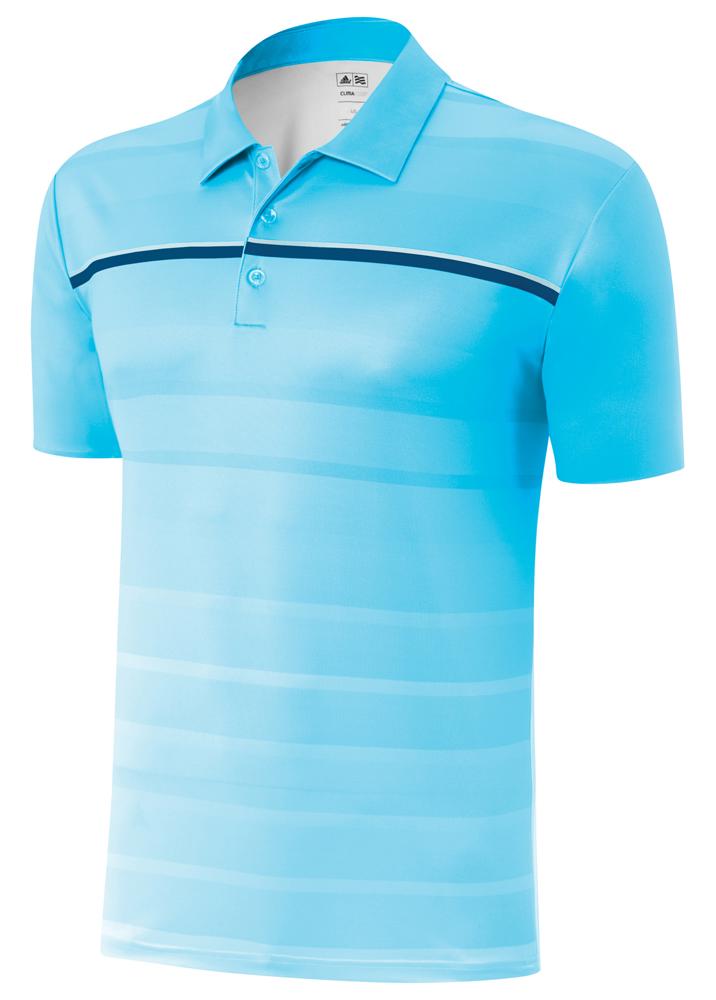 adidas Mens ClimaCool Gradient Block Polo Shirt