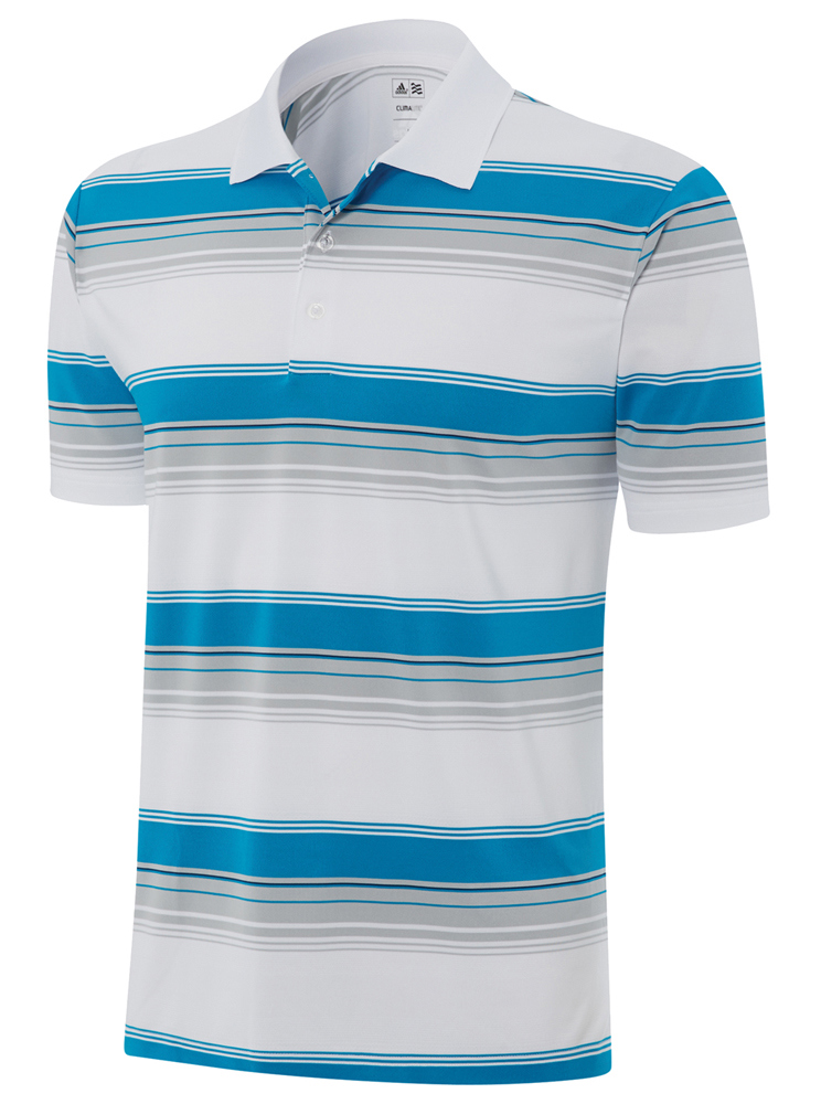 adidas Boys ClimaLite Merch Stripe Polo Shirt