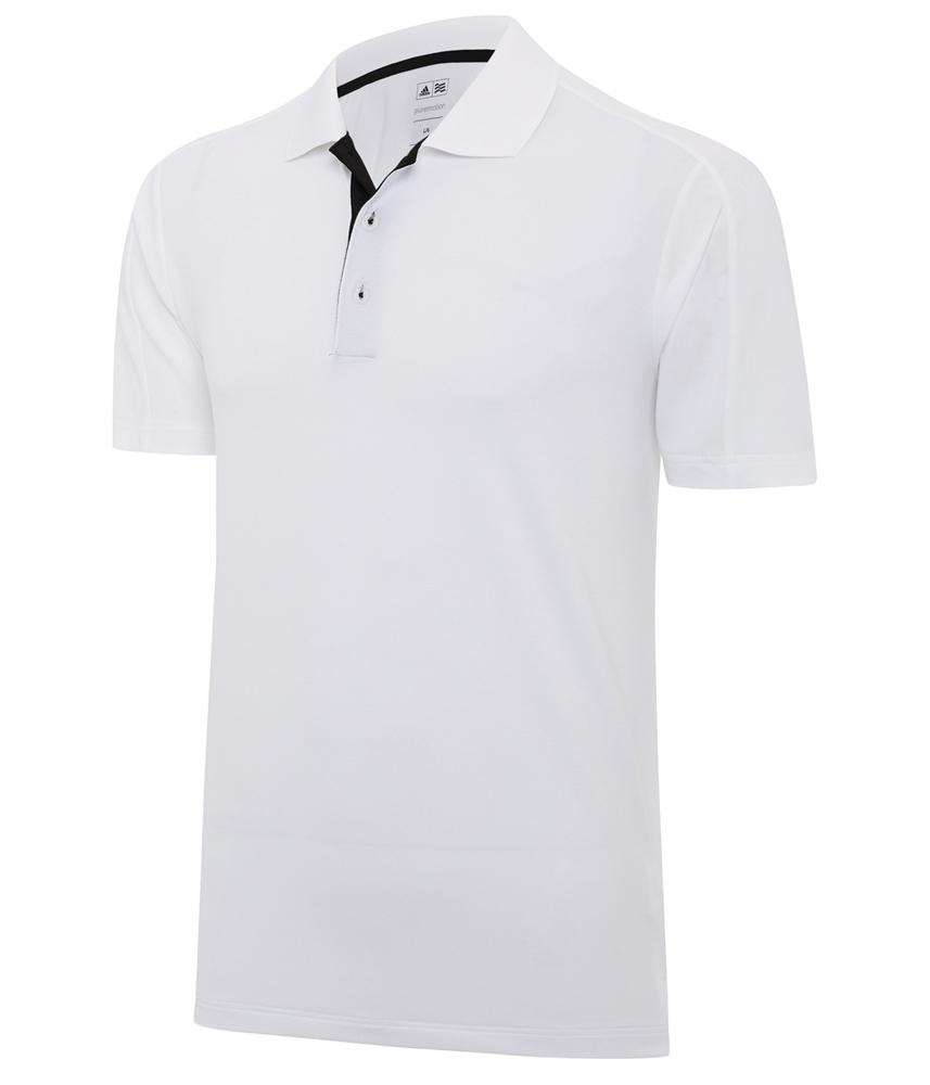 adidas Mens Climalite Texture Block Polo Shirt