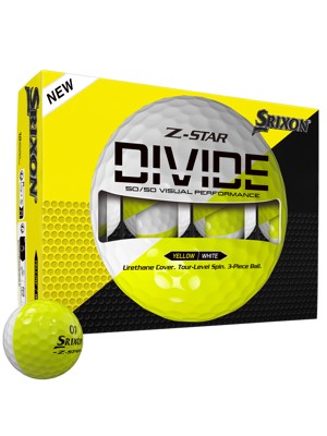 Srixon Z-Star Divide White/Yellow Golf Balls (12 Balls)