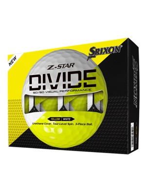 Srixon Z-Star Divide White/Yellow Golf Balls (12 Balls)