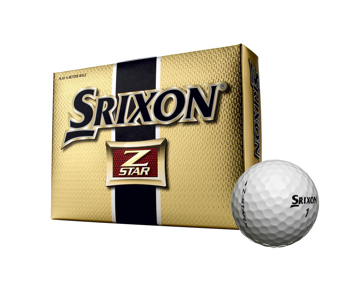 Srixon ZStar Golf Balls Gold 12 Balls