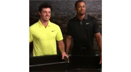 Tiger Woods and Rory McIlroy take the Ice Bucket Challenge