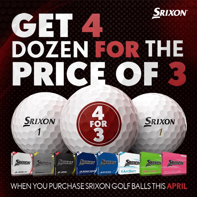 Banner Srixon-4-For-3-Golf-Balls