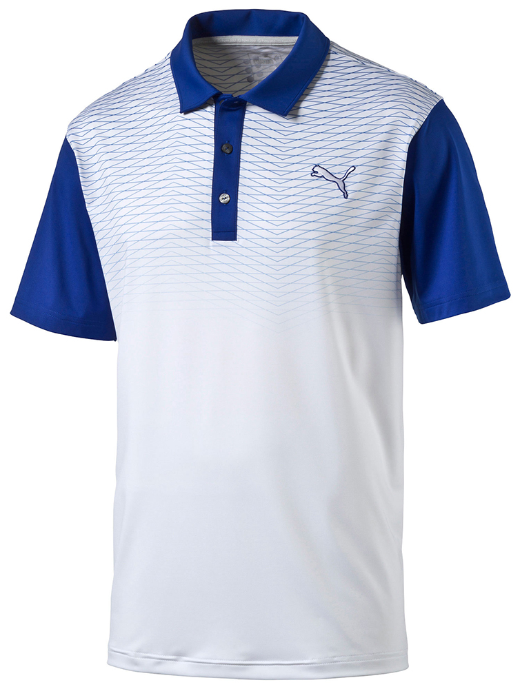 Puma Golf Mens Colorblock Fade Polo Shirt | GolfOnline