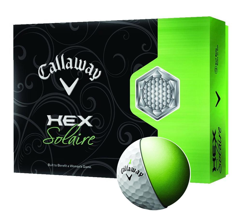 Callaway Ladies Hex Solaire White Golf Balls (12 Balls)